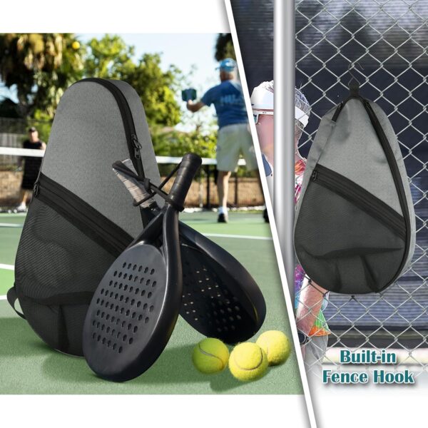 Cosmos Padel Racket Bag Pickleball Paddle Sling Backpack Padel Racquet Storage Bag, Padel (Paddel Tennis) Equipment Carrying Bag with Mesh Pocket for 2 Paddles Ball Water Bottle & Accessory - Image 7