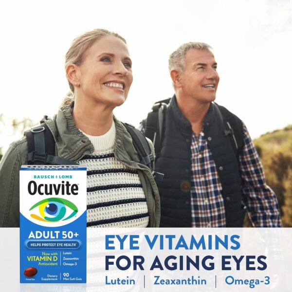 Ocuvite Eye Vitamin & Mineral Supplement, Contains Zinc, Vitamins C, E, Omega 3, Lutein, & Zeaxanthin, 90 Softgels (Packaging May Vary) - Image 5