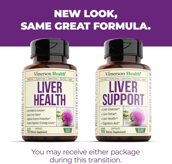 Liver Cleanse Detox & Repair Milk Thistle Supplement. Liver Support with Choline, Artichoke Extract, Chicory & Dandelion Root Supplement. Milk Thistle Liver Detox & Liver Cleanse. 60 Liver Health Caps - Image 9