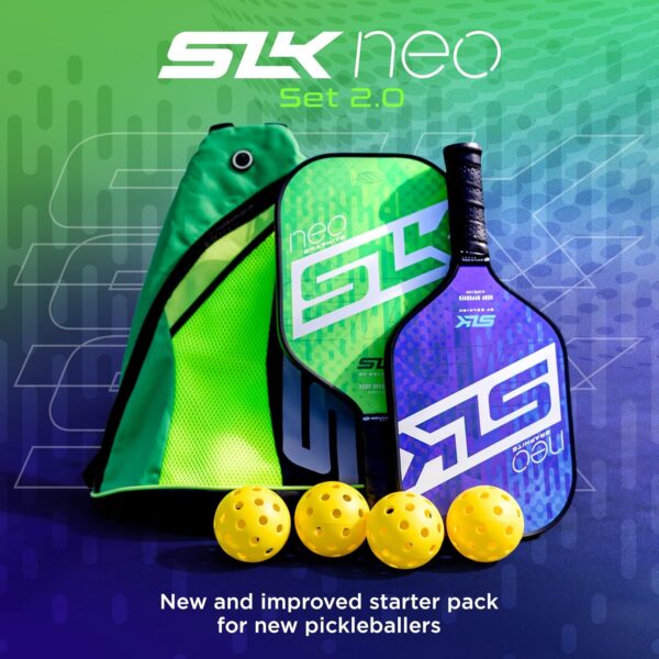 SLK by Selkirk Pickleball Paddle Bundles | SLK Neo Fiberglass and Graphite Pickleball Paddles | SLK Atlas Raw Carbon Fiber Pickleball Paddle | Pickleball Rackets Designed in The USA - Image 2