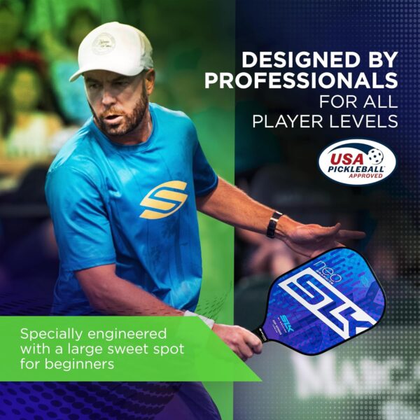 SLK by Selkirk Pickleball Paddle Bundles | SLK Neo Fiberglass and Graphite Pickleball Paddles | SLK Atlas Raw Carbon Fiber Pickleball Paddle | Pickleball Rackets Designed in The USA - Image 6