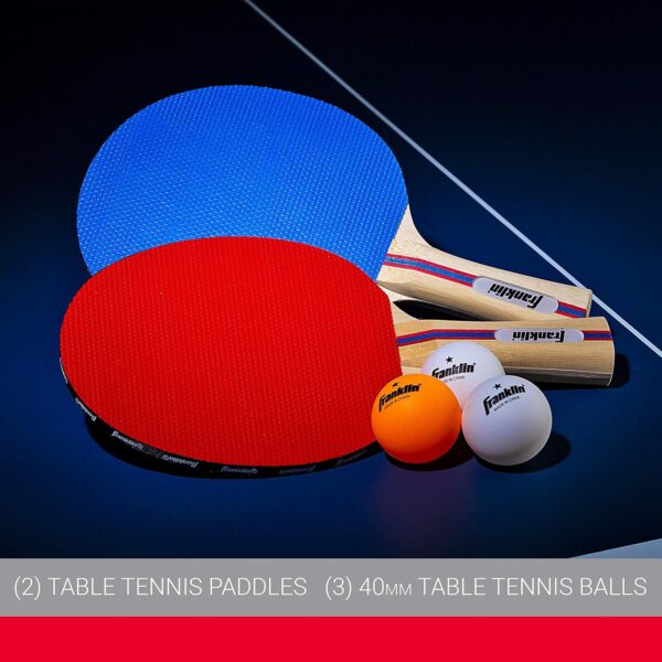 Franklin Sports Ping Pong Paddle Set with Balls - 2 Player & 4 Player Table Tennis Paddle Kit - Full Ping Pong Starter Kit - Image 2