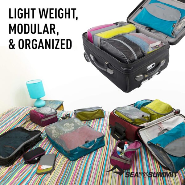 Sea to Summit TravellingLight Clear Zip Pouch with Travel Bottles, TSA Approved Toiletry Kit - Image 4