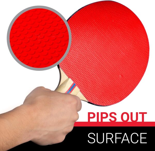 Franklin Sports Ping Pong Paddle Set with Balls - 2 Player & 4 Player Table Tennis Paddle Kit - Full Ping Pong Starter Kit - Image 4